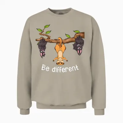 Be Different Erdmännchen Unisex Sweatshirt - Sand