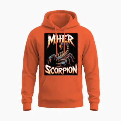Fearless Strength, Silent Power Unisex Hoodie - Orange