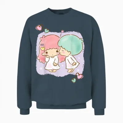Little Twin Stars "be My Valentine" Unisex Sweatshirt - Dark Heather