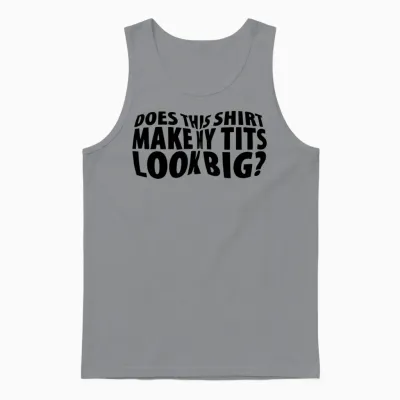 Big Tits Funny Unisex Tank Top - Sport Grey