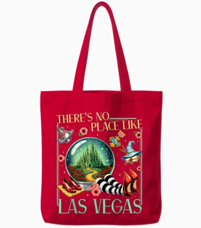 Yellow Brick Road Tee Wicked off to See Wizard Men Women Kid Tote Bags - Red