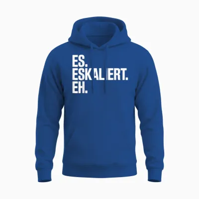 Es Eskaliert Eh Trinkspruch Oktoberfest Spruch Lustig Party Unisex Hoodie - Royal