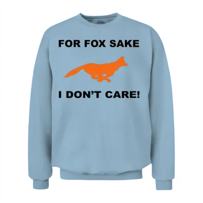 Fox Unisex Sweatshirt - Light Blue