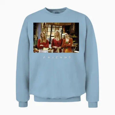 Friends Flashback Logo Unisex Sweatshirt - Light Blue