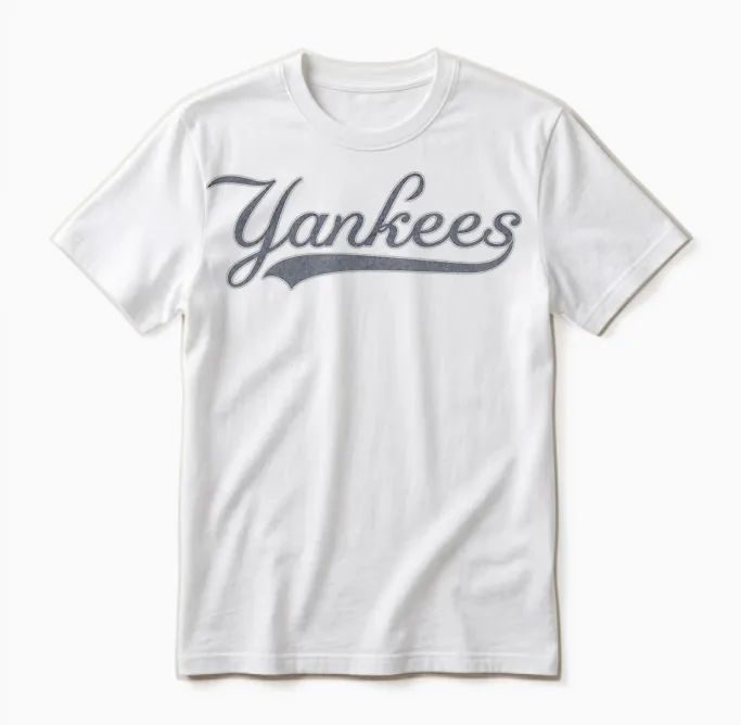 Yankees Vintage Retro Style Classic 70s & 80s Unisex T-Shirt in White