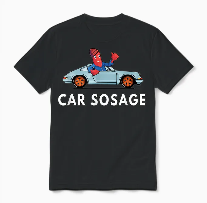 Voiture Sosage 203 Unisex T-Shirt in Black