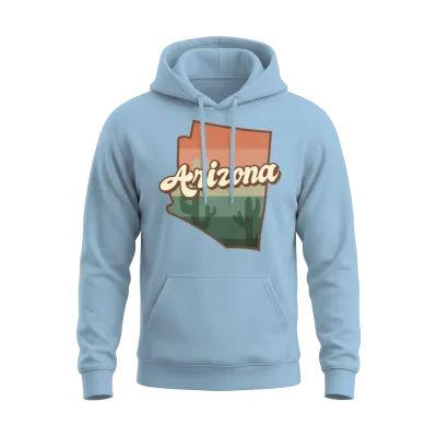 Arizona Retro Unisex Hoodie - Light Blue