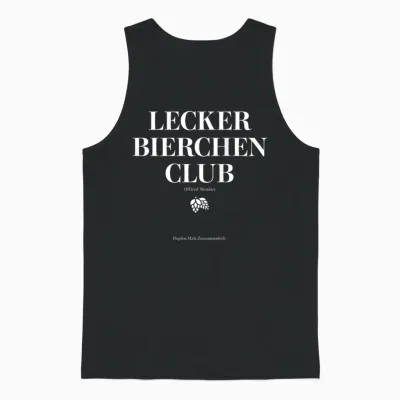 Tasty Beer Club X Official Member Mallorca Beer Back Unisex Tank Top - Black