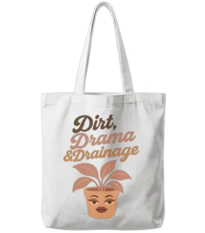 Plant Parents Tote Bags - White