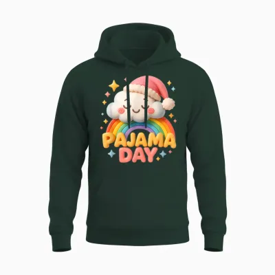 Pajama Day School Spirit Week Sleepy Cloud Teacher Student Unisex Hoodie - Forest