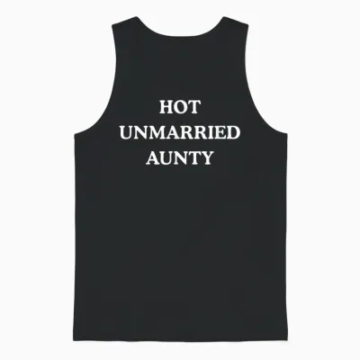 Hot Unmarried Aunty - Lustig Cool Independent Unisex Tank Top - Black