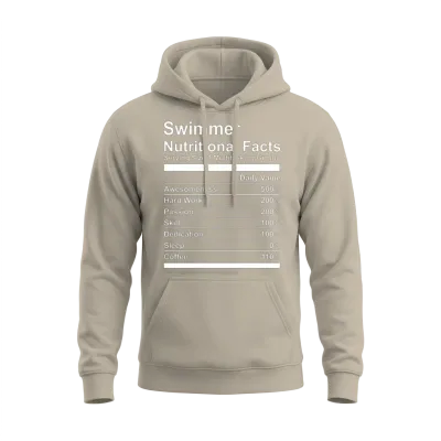 Swimmer Nutritional Facts Unisex Hoodie - Sand