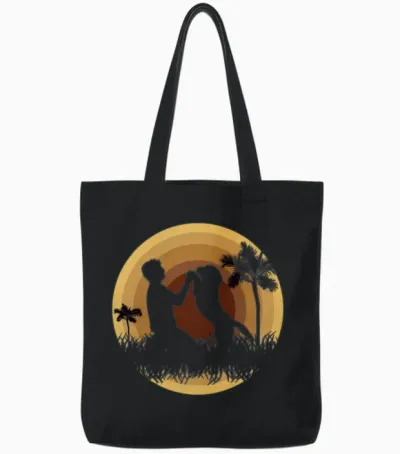 Dog Tote Bags - Black