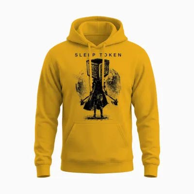 Sleep Token Axe Samurai Unisex Hoodie - Gold