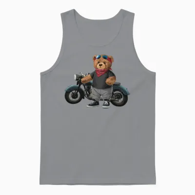 Funny Teddy Bear. Unisex Tank Top - Sport Grey