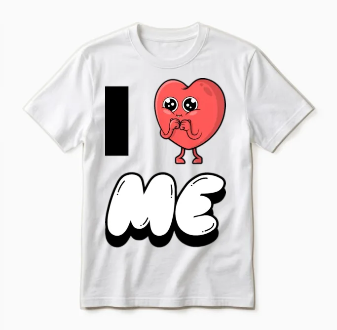 I Love Me 6 Unisex T-Shirt in White