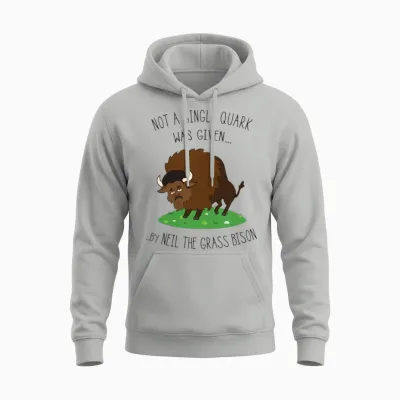 Neil Degrasse Tyson Bison Unisex Hoodie - Ash