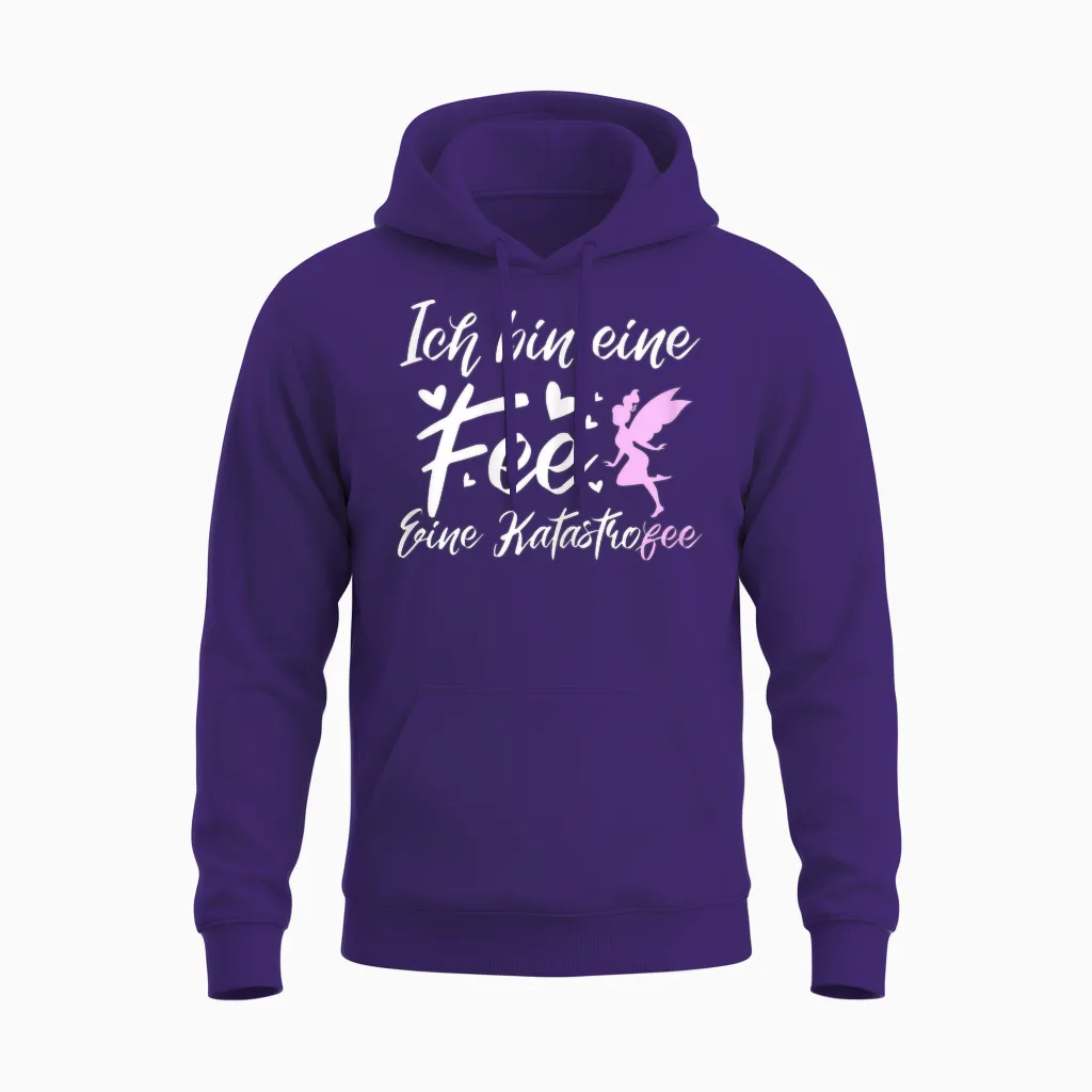 Ich Bin Rine Fee Katastrofee | Lustiger Chaos Mutter Frau Unisex Hoodie in Purple