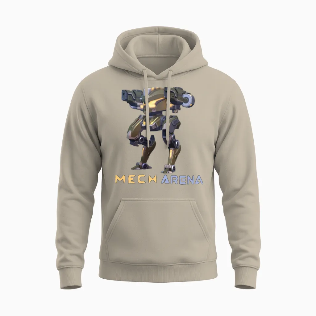 Mech Arena Unisex Hoodie in Sand