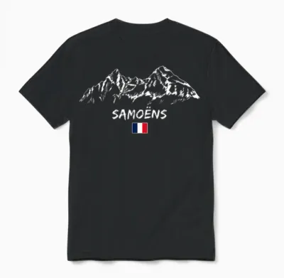 Panoramique De Montagne Apres-Ski Samoëns Unisex T-Shirt - Black