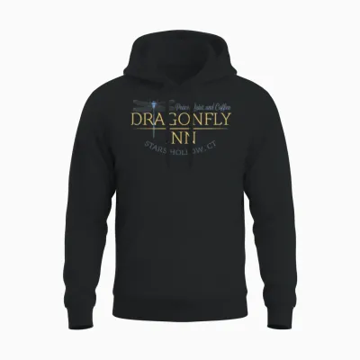 Dragonfly Inn Stars Hollow Unisex Hoodie - Black