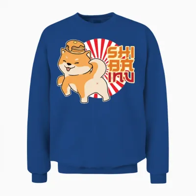 Shiba Inu Japanese Dog Breed Pancake Hunting Dog Unisex Sweatshirt - Royal