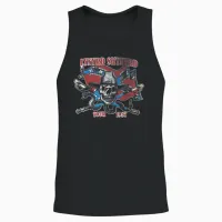 Lynyrd Skynyrd Tour 1987 Usa Flag Vintage Southern Rock Band Unisex Tank Top in Black - 2