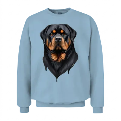 Rottweiler Dog Unisex Sweatshirt - Light Blue