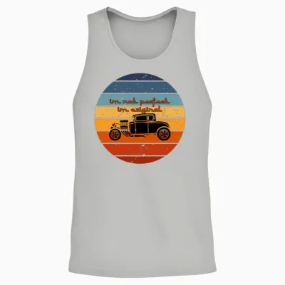 Retro Car Unisex Tank Top - Ash