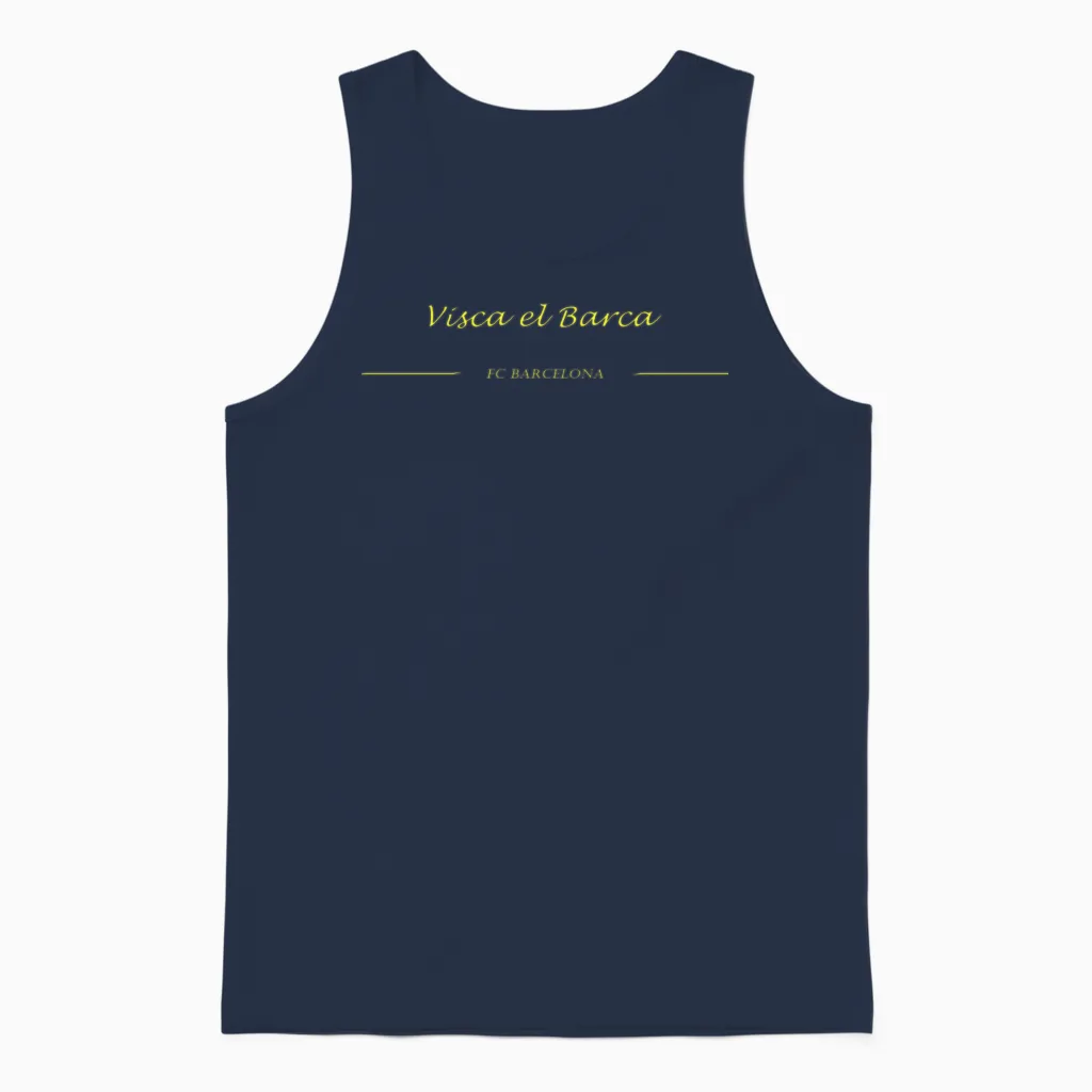 Visca El Barca : Fc Barcelona Unisex Tank Top in Navy
