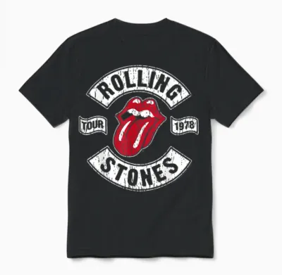 Official the Rolling Stones Us 78 Tour Black for Fans Unisex T-Shirt - Black
