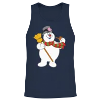 Frosty the Snowman New Sku — Christmas Gift Unisex Tank Top - Navy – 2
