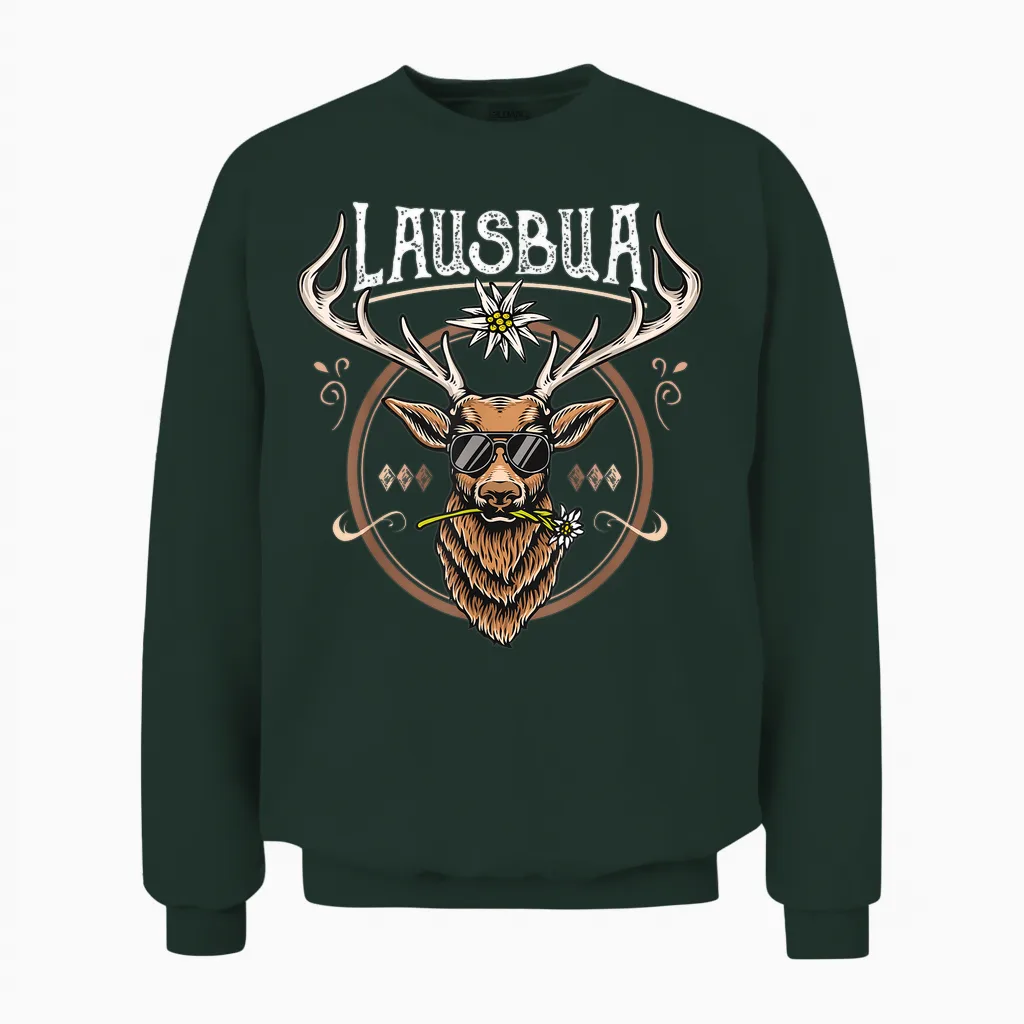 Lausbua T-Shirt Herren Trachtenshirt Kinder Trachten Unisex Sweatshirt in Forest