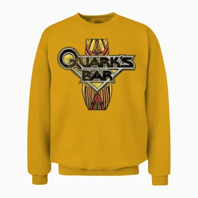 Star Trek Ds9 Quark's Bar Vintage Graphic Logo Unisex Sweatshirt - Gold
