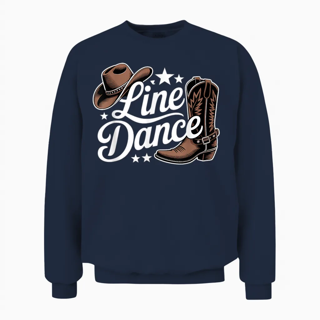 Line Dance Unisex Sweatshirt in Navy