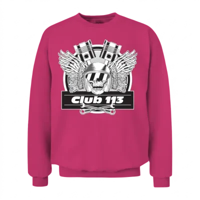 Club 113 Logo Unisex Sweatshirt - Heliconia