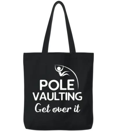 Pole Vaulting - Pole Vaulting Tote Bags - Black
