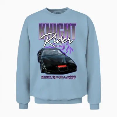 Knight Rider Kitt Knight Industry 2000 Unisex Sweatshirt - Light Blue