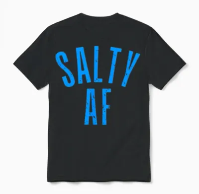 Salty Af Unisex T-Shirt - Black