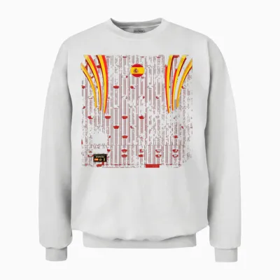 Espagne T-Shirt Rétro Espagnol Espanol Madrid Barcelone Unisex Sweatshirt - White
