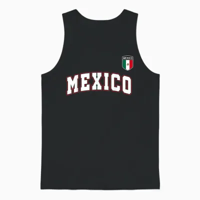 Mexico Flag Mexican Pride Unisex Tank Top - Black