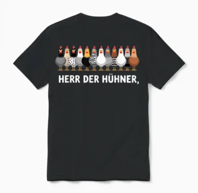Herr Der Hühner Unisex T-Shirt - Black