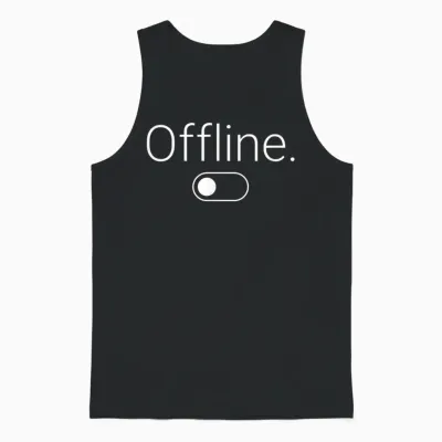 Offline Unisex Tank Top - Black