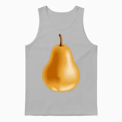 Yellow Pear Unisex Tank Top - Ash