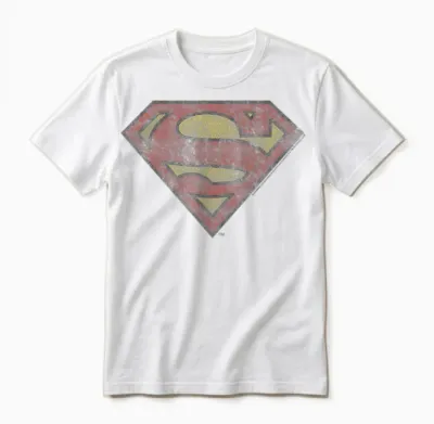 Dc Comics Superman Vintage Shield Unisex T-Shirt - White