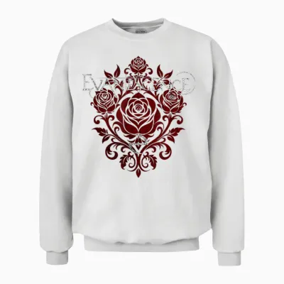 Evanescence Rose Logo Unisex Sweatshirt - White