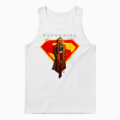 Supergirl 2026 Hanging Around Unisex Tank Top - White