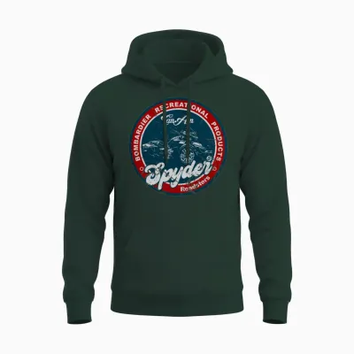 Can Am Spyder Retro Unisex Hoodie - Forest