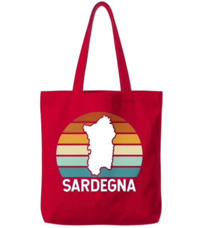 Retro Sardegna Tote Bags - Red