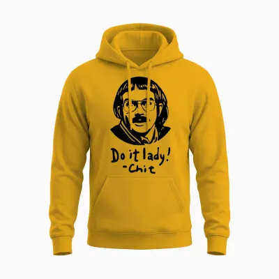 Do It Lady! Trending Funny Saying Unisex Hoodie - Gold